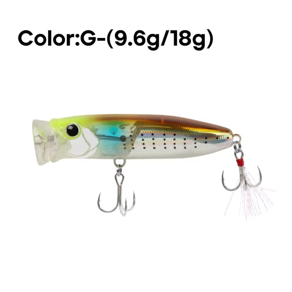 Fishing Lure Popper - 2025 9.6g/70mm Floating Popper Lure Steel