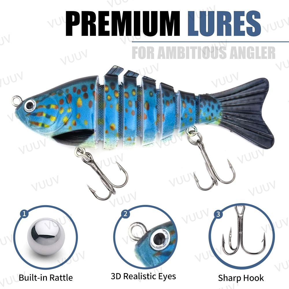 10 pcs Multi-Joint Swimbait Fi - Fishing Lure Swimbait 评论和价格