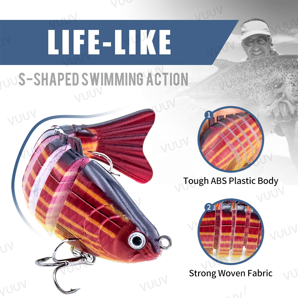 10 pcs Multi-Joint Swimbait Fi - Fishing Lure Swimbait 评论和价格