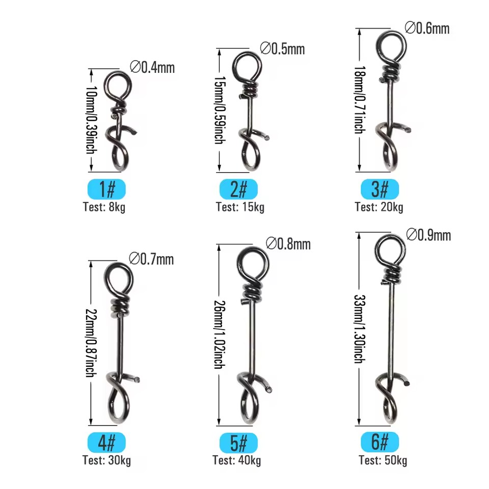 50PCS 10mm ~ 33mm Stainless St - Fishing Lure Accessories 评论和价格