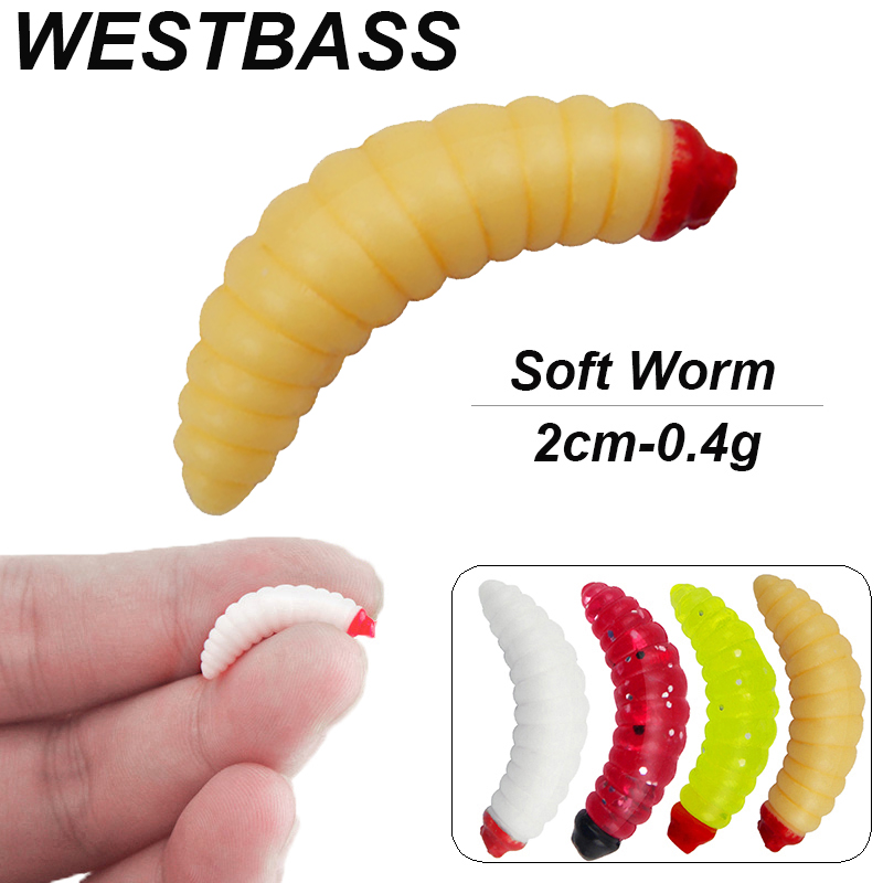 WESTBASS 20/50PCS Soft Larva S - Fishing Lure Swimbait 评论和价格