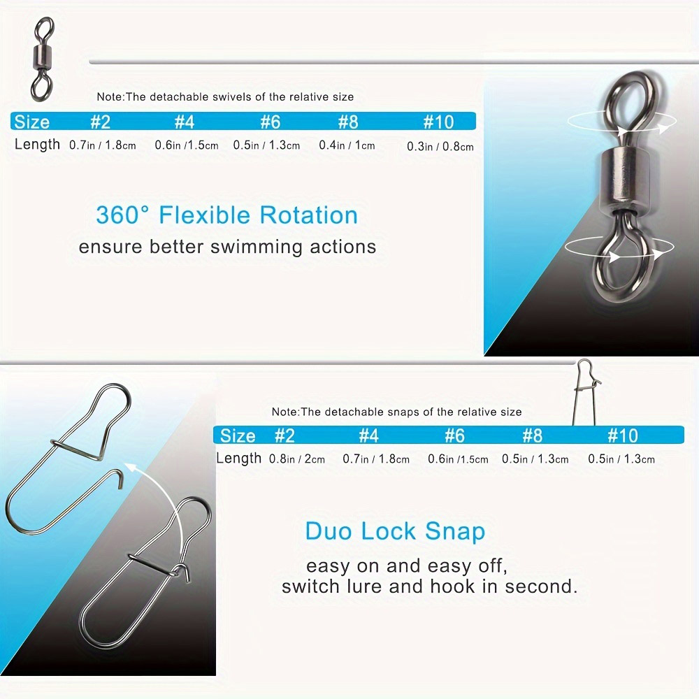 95/210 PCS Set Fishing Connect - Fishing Lure Accessories 评论和价格