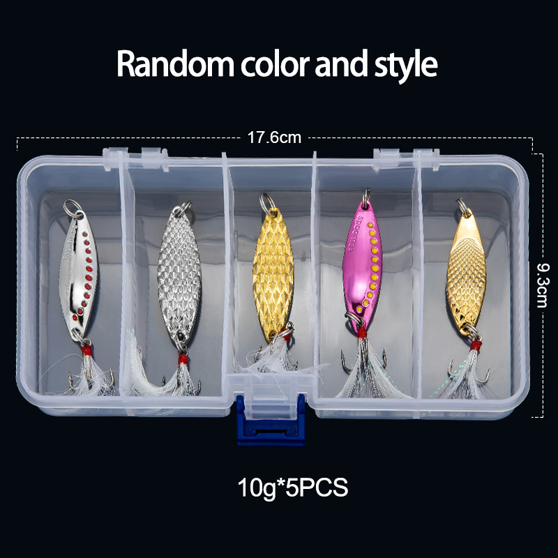Metal Spoon Spinner Fishing Lu - Fishing Lure Spinnerbait 评论和价格