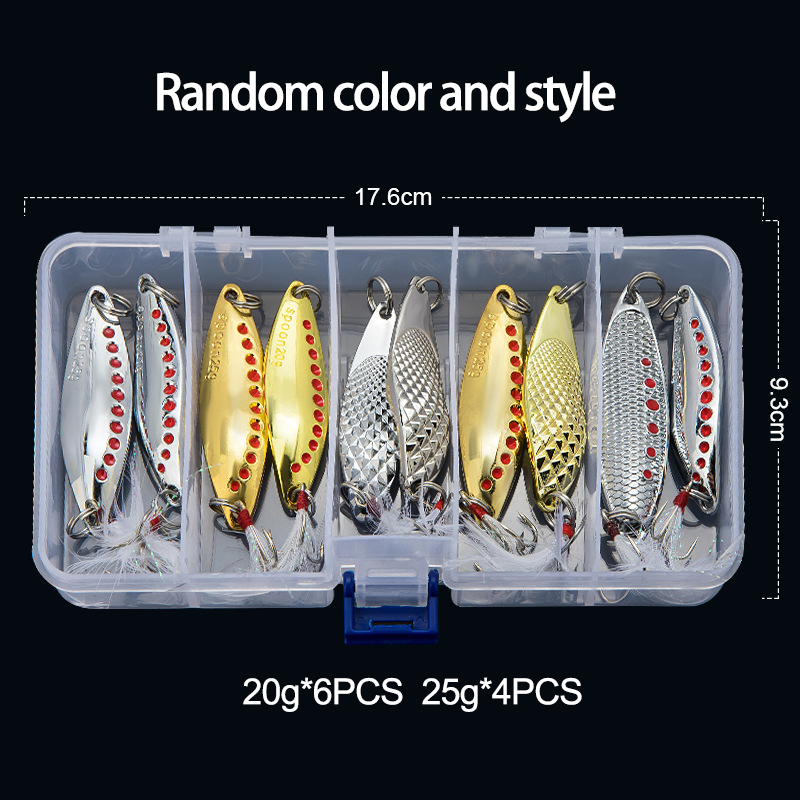 Metal Spoon Spinner Fishing Lu - Fishing Lure Spinnerbait 评论和价格