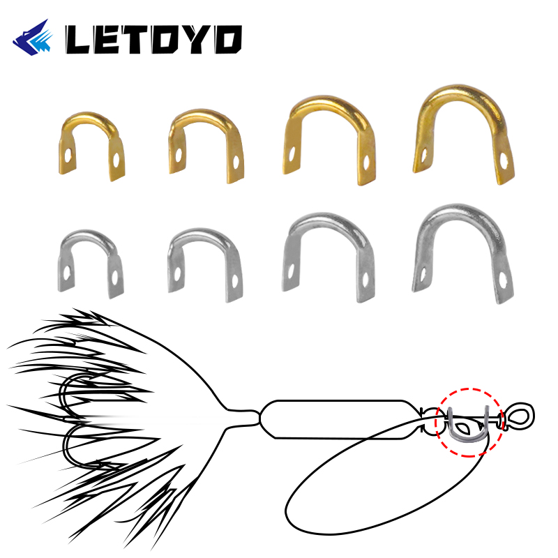 LETOYO 100pcs Folded Clevises  - Fishing Lure Spinnerbait 评论和价格