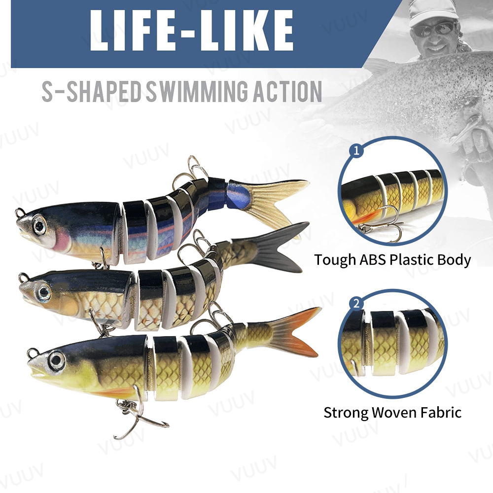 10 pcs Fishing Lures for Bass  - Fishing Lure Swimbait 评论和价格