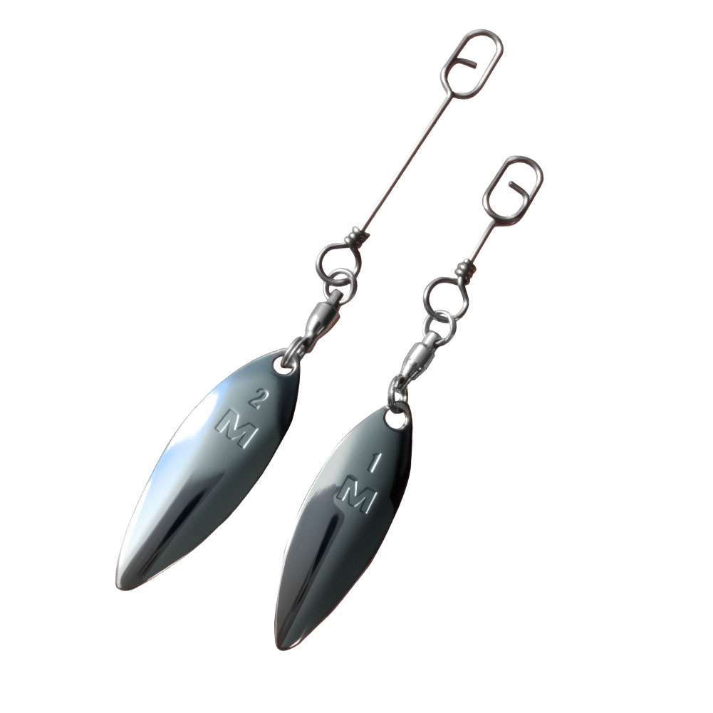 10pcs Willowleaf Blades Spinne - Fishing Lure Blade Bait 评论和价格