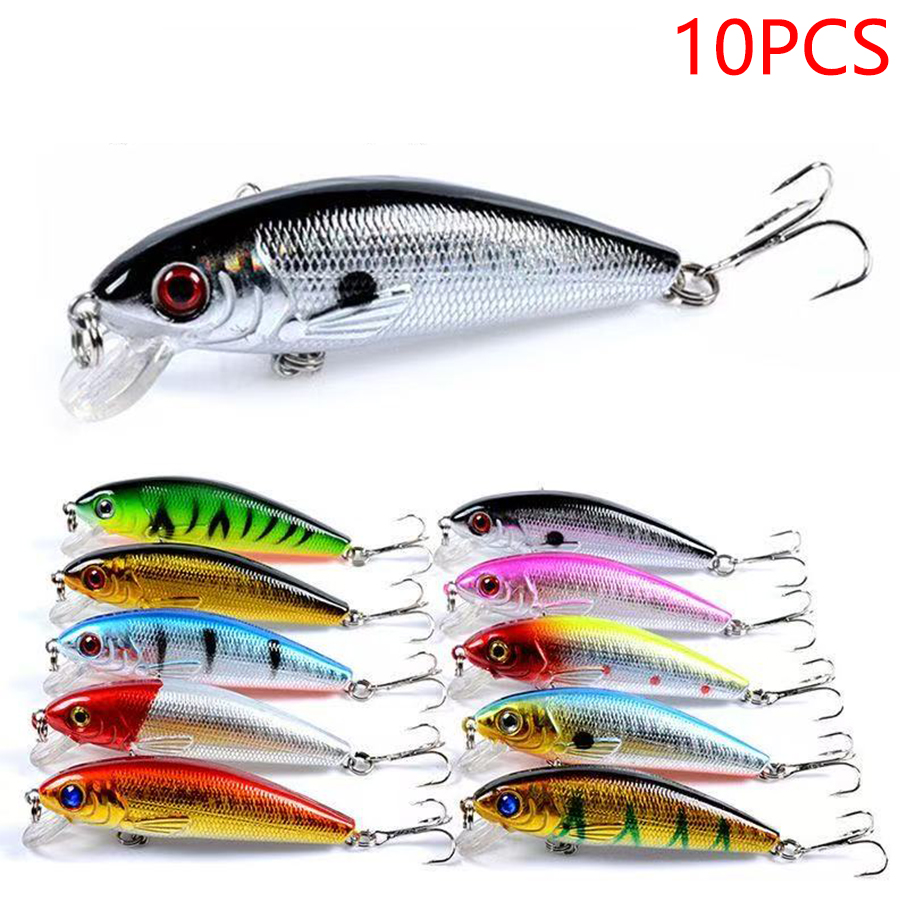 10PCS Jerkbait Minnow Crankbai - Fishing Lure Jerkbait 评论和价格