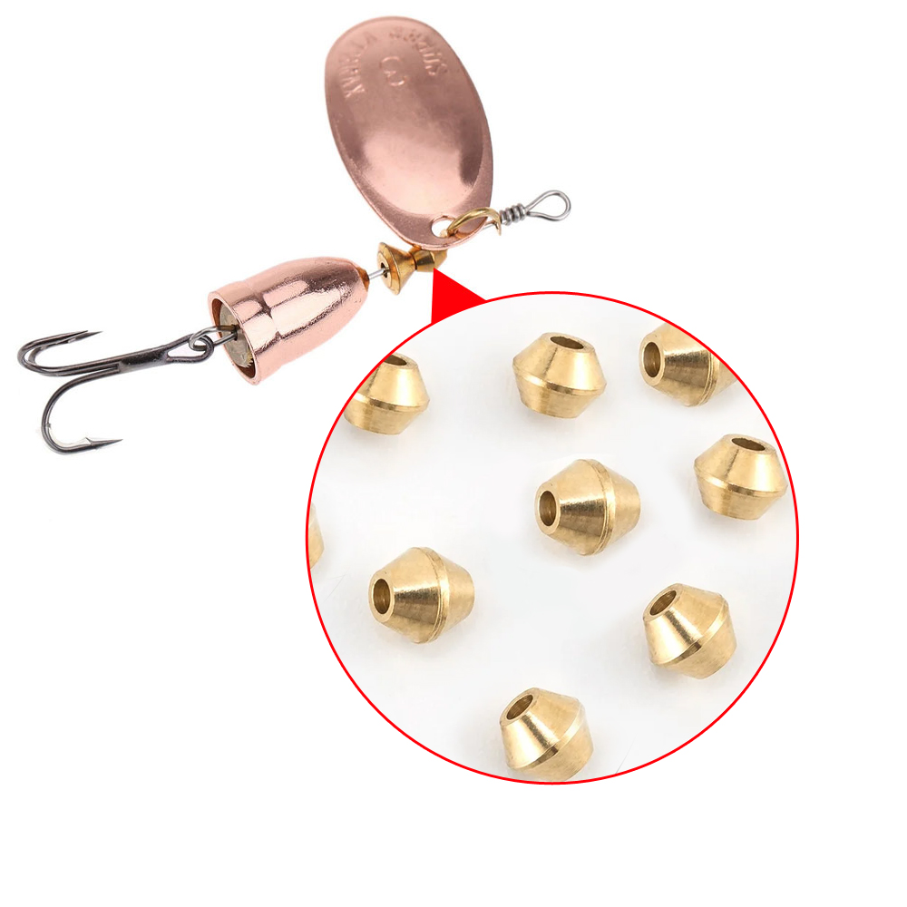 40pcs DIY Lure Brass Fishing B - Fishing Lure Spinnerbait 评论和价格
