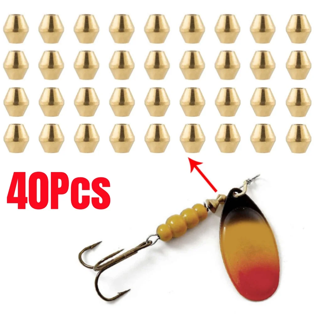 40pcs DIY Lure Brass Fishing B - Fishing Lure Spinnerbait 评论和价格