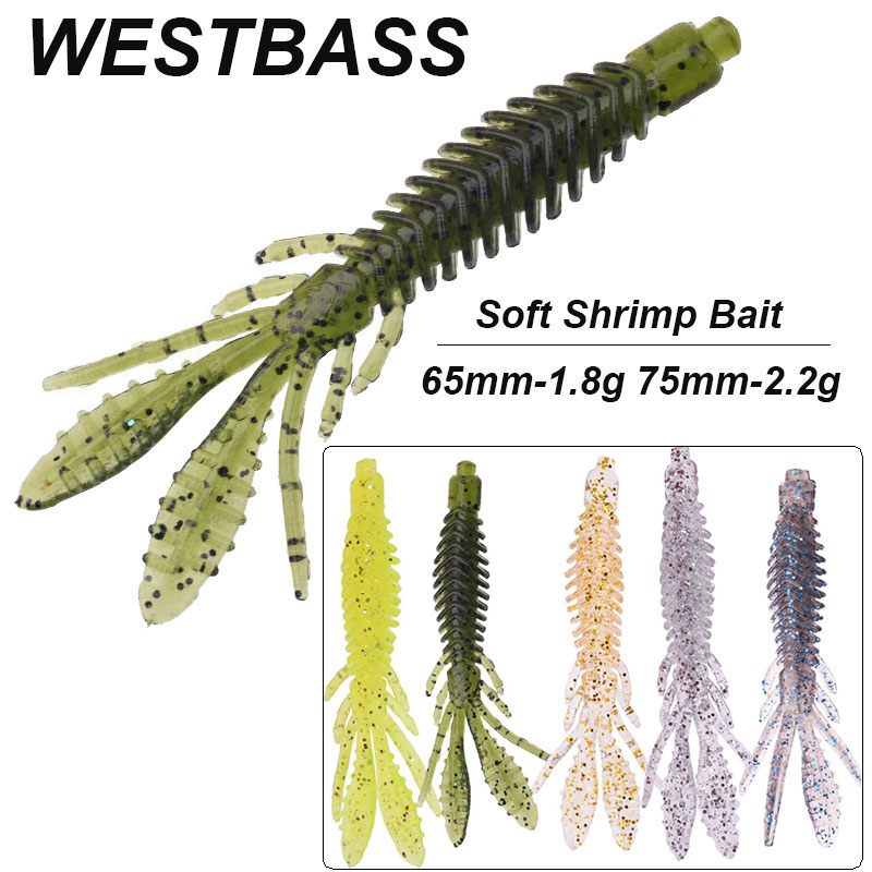 WESTBASS 5PCS Soft Larva Baits - Fishing Lure Swimbait 评论和价格