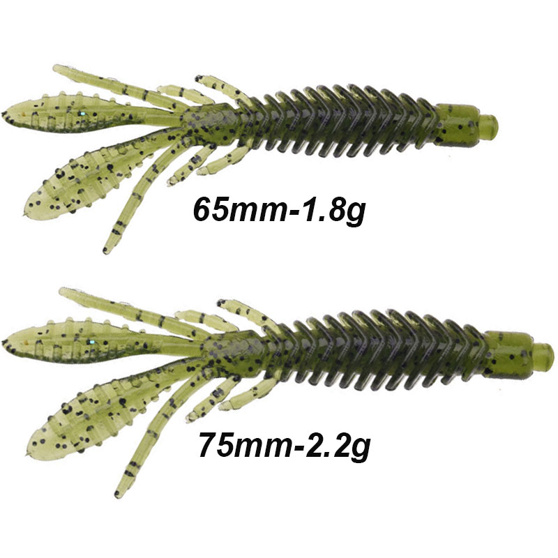 WESTBASS 5PCS Soft Larva Baits - Fishing Lure Swimbait 评论和价格