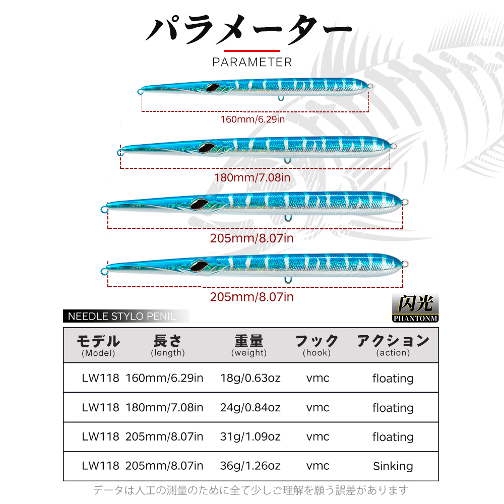 Hunthouse Stylo 160/180/205mm  - Fishing Lure Topwater 评论和价格