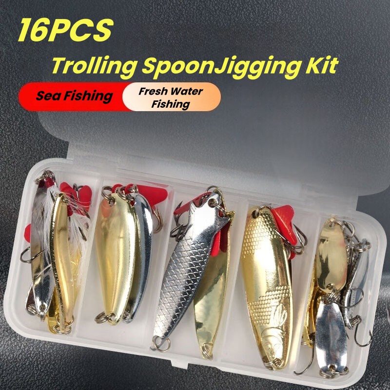 Fishing Lure Kit 16 Pcs Sets T - Fishing Lure Swimbait 评论和价格