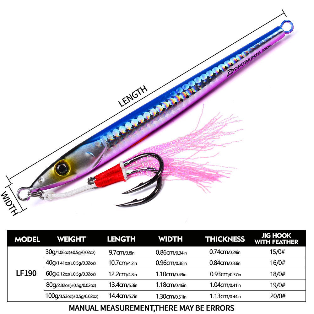 PROBEROS 30-100g Fast Sinking  - Fishing Lure Buzzbait 评论和价格