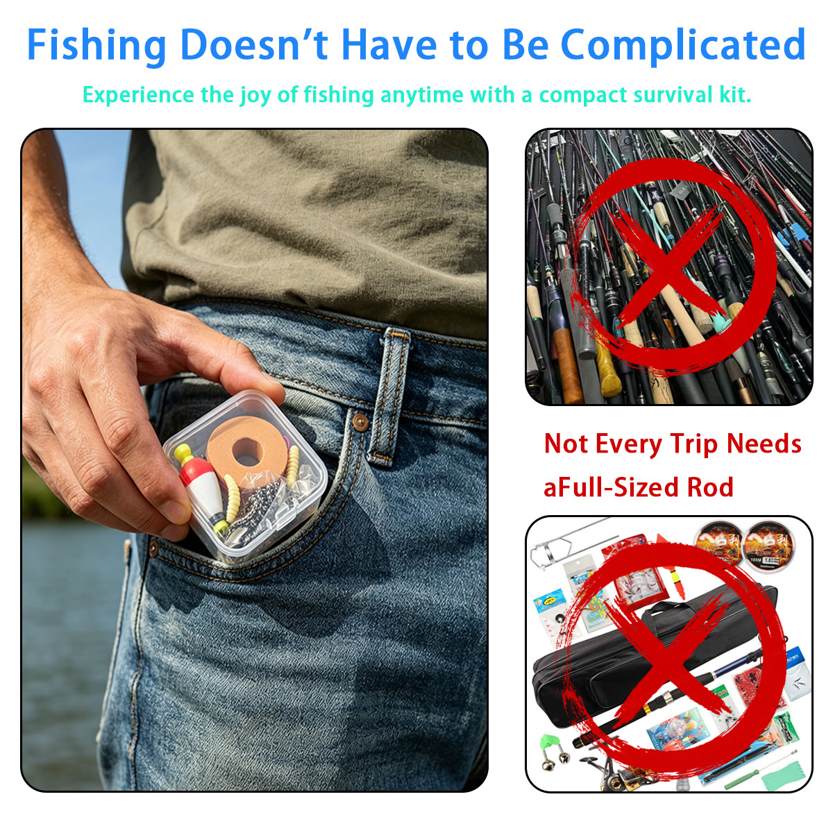 Portable Emergency Fishing Gea - Fishing Lure Box 评论和价格