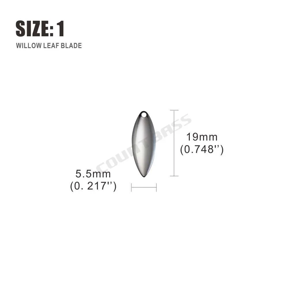 Countbass 50pcs Size 1-6 Nicke - Fishing Lure Spinnerbait 评论和价格