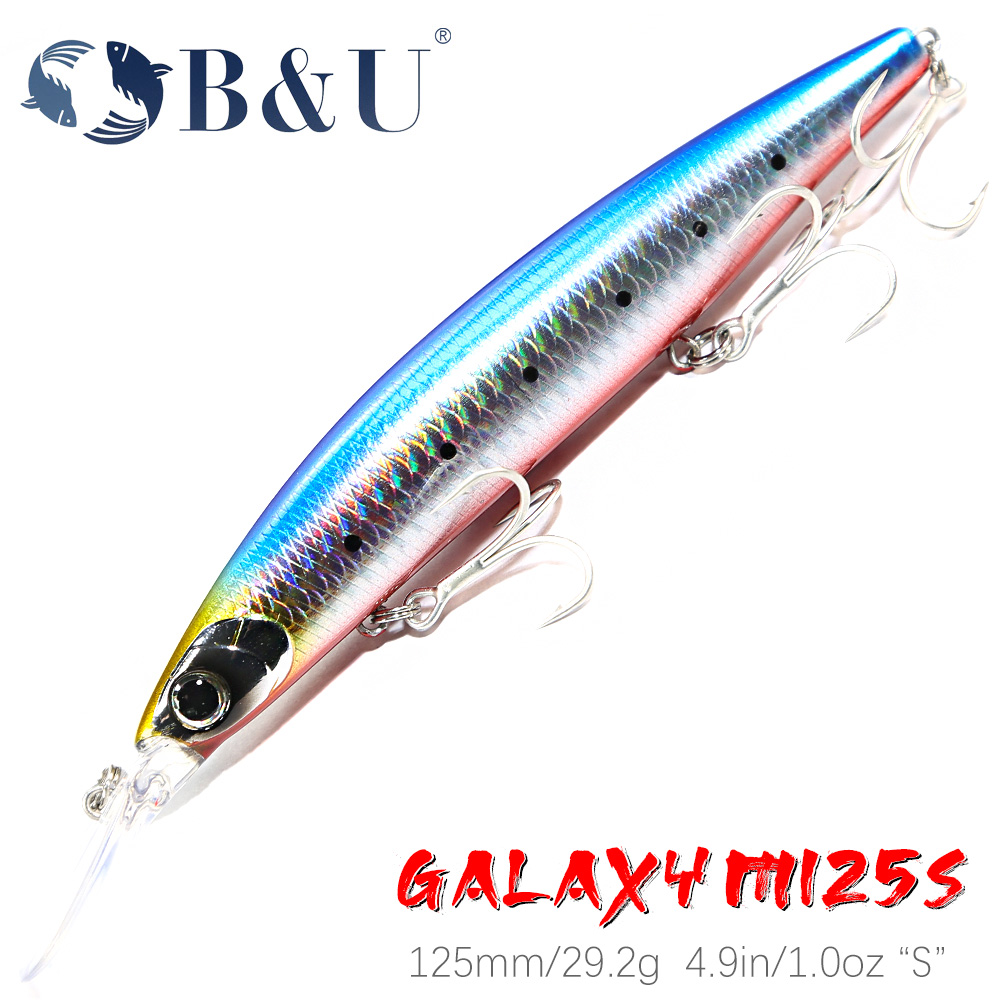 B&U 125mm Sinking Minnow Sea F - Fishing Lure Jerkbait 评论和价格