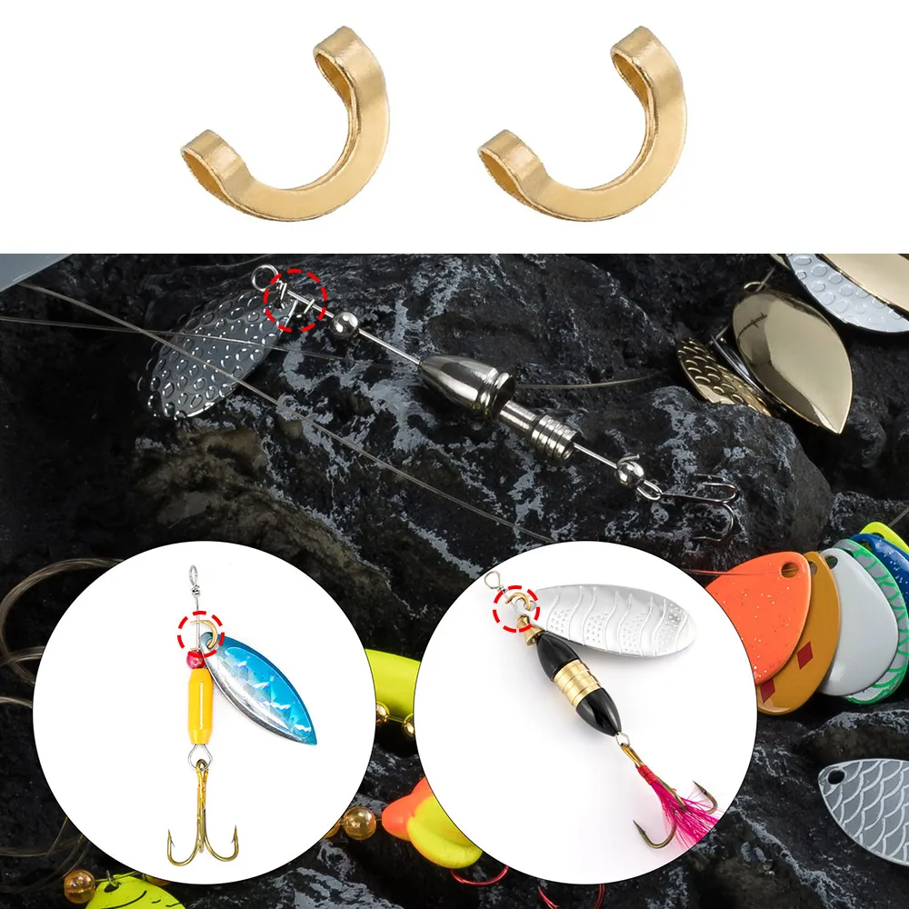 100pcs Fishing U Shaped Fixed  - Fishing Lure Spinnerbait 评论和价格