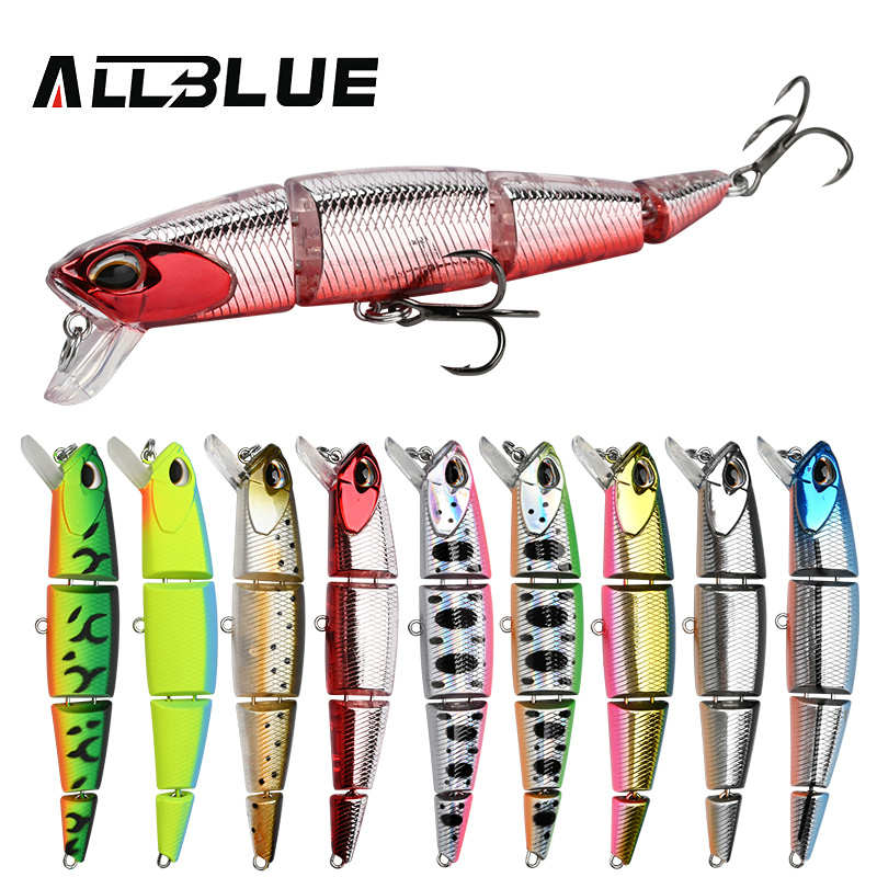 ALLBLUE Professional Jointed S - Fishing Lure Jerkbait 评论和价格
