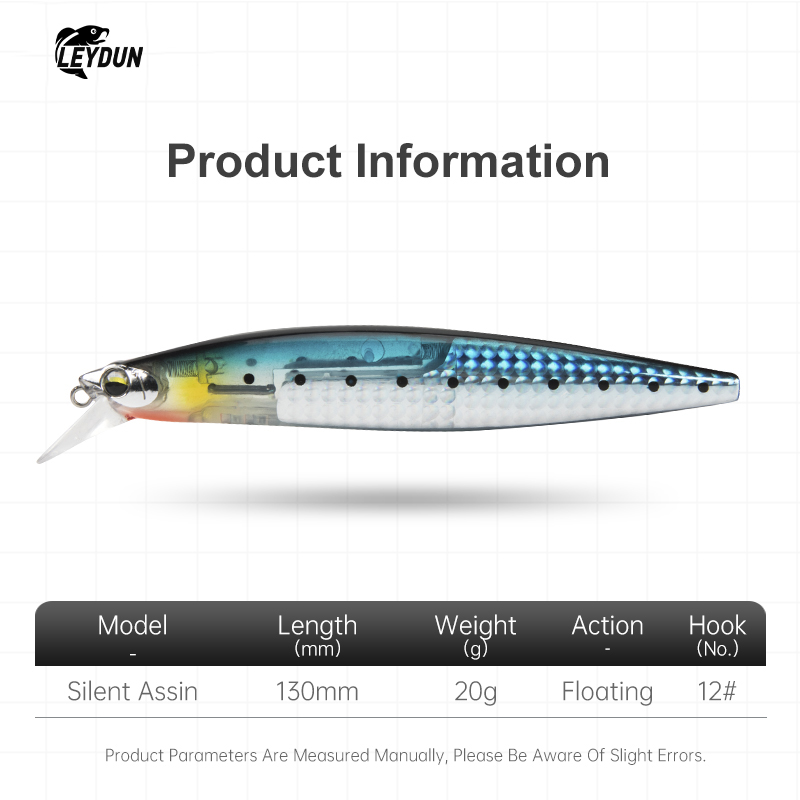 LEYDUN Floating Sea Bass Fishi - Fishing Lure Blade Bait 评论和价格